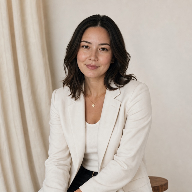 Soft window studio portrait example